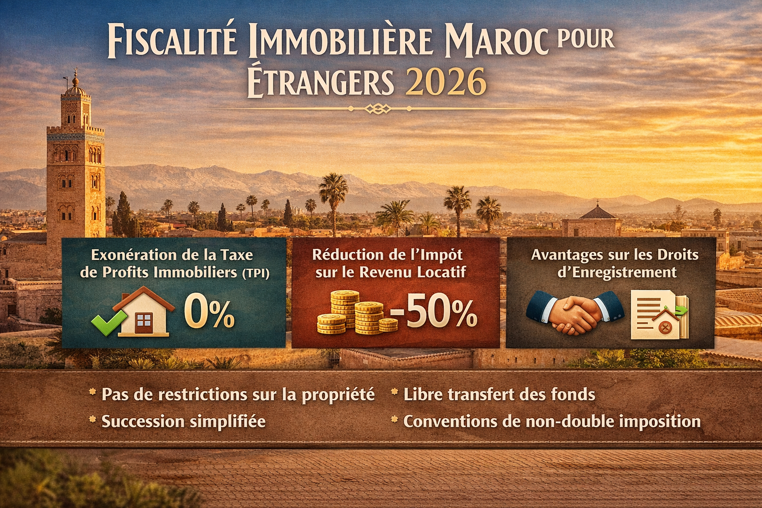Fiscalité Immobilière Maroc pour Étrangers 2026