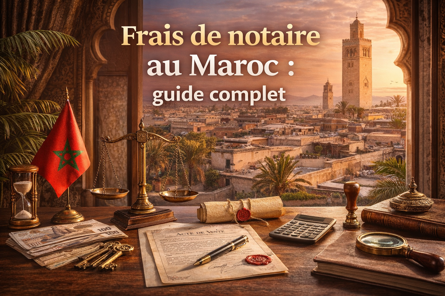 Frais de notaire au Maroc : guide complet 2026