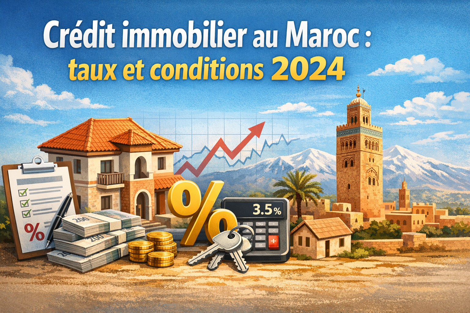 Crédit immobilier au Maroc : taux et conditions 2024