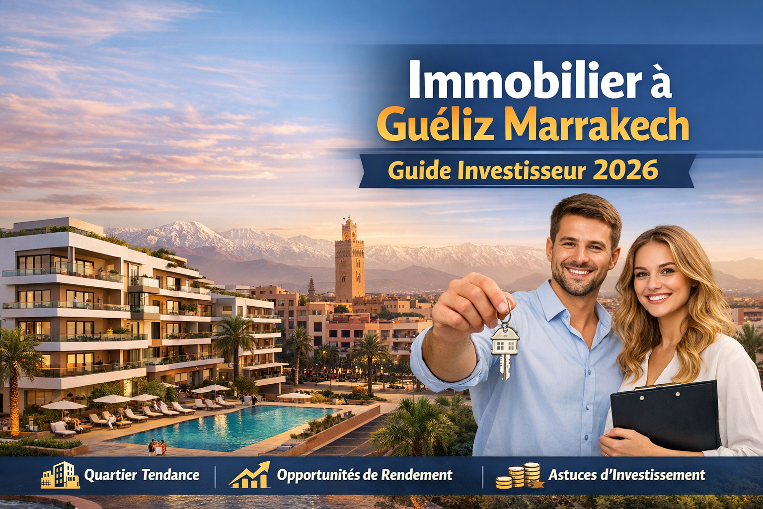 Immobilier à Guéliz Marrakech : Guide Investisseur 2026