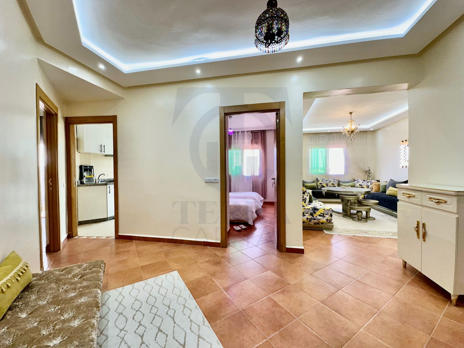 Furnished 2-Bedroom Apartment for rent – Gueliz – Next to Train Station – 2nd Floor — 6