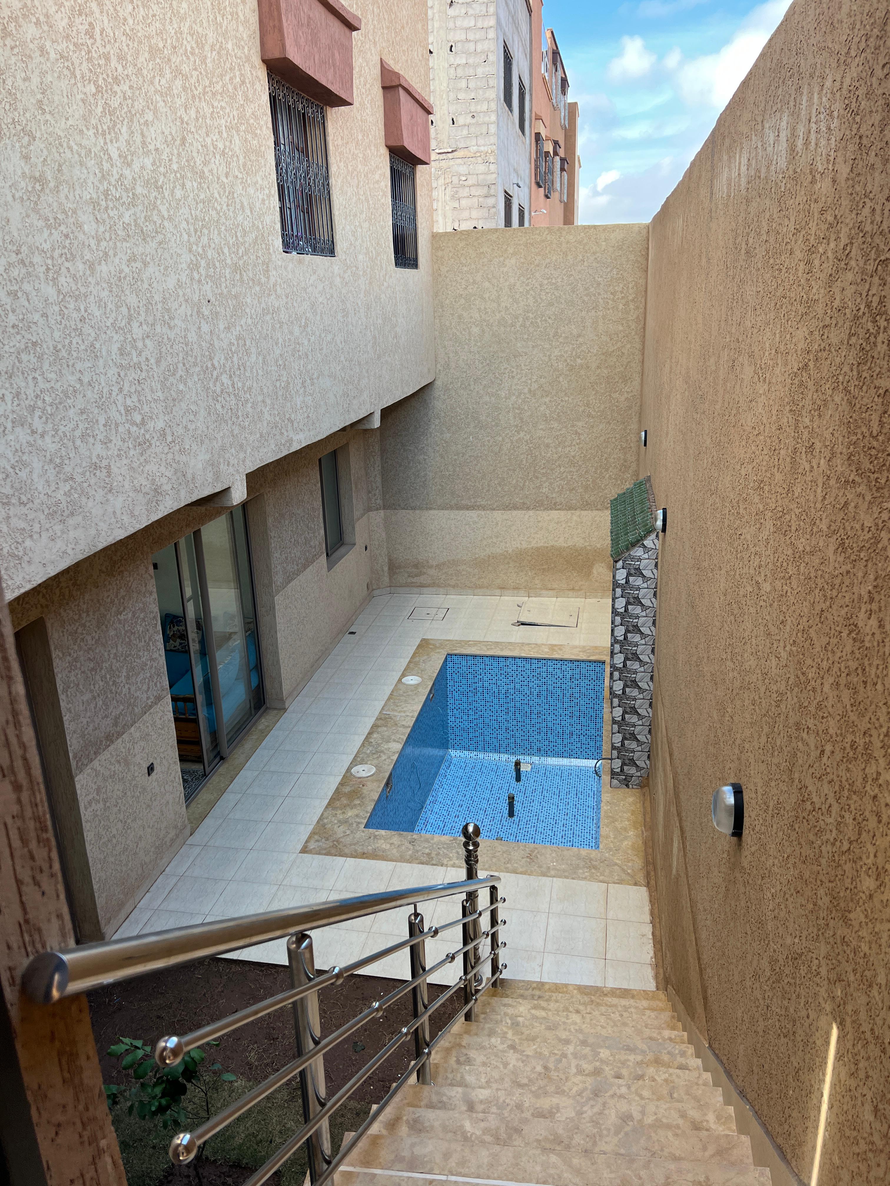 245 sqm Villa – 3 Facades – Pool – Mhamid Daoui — 1