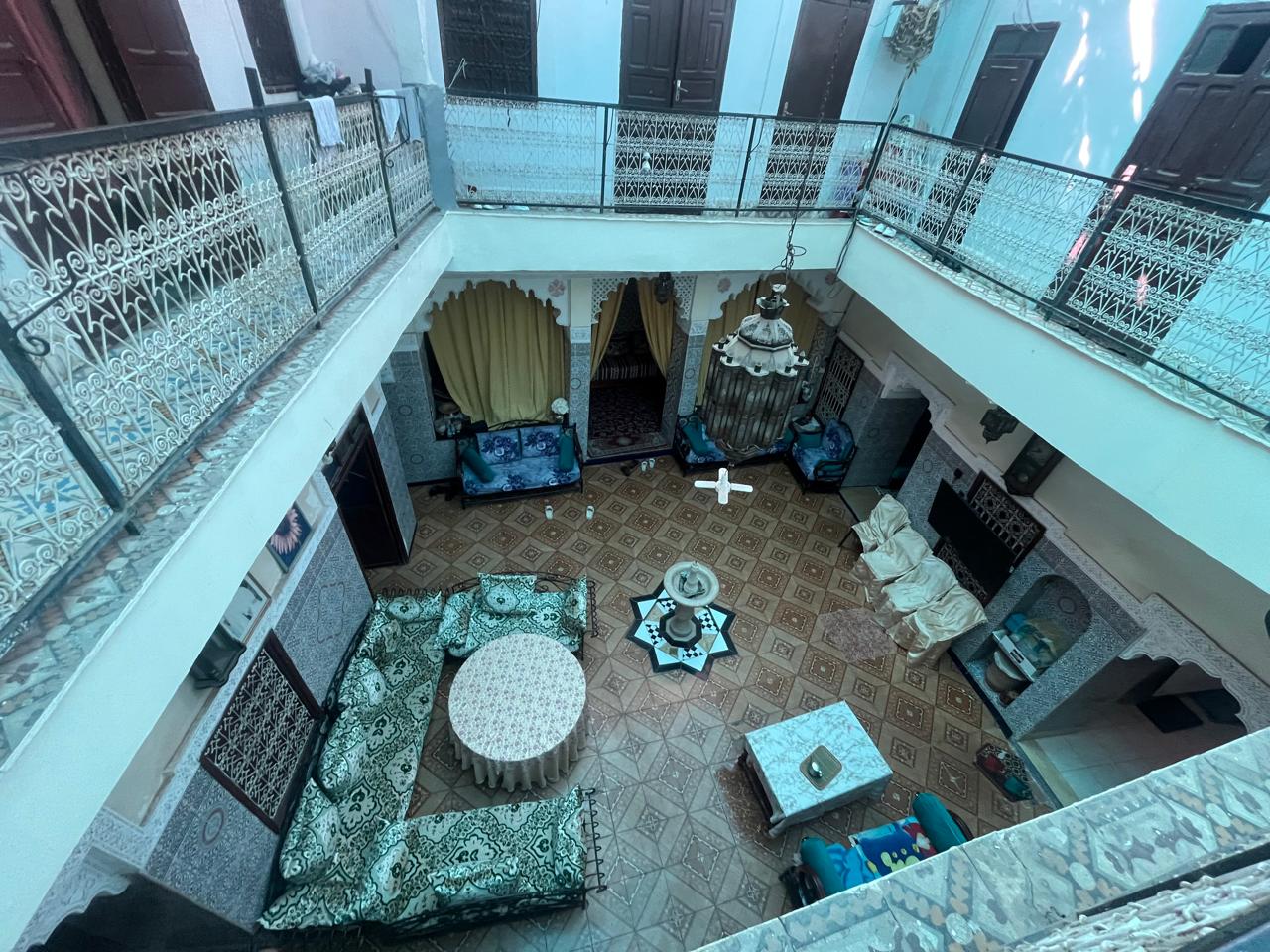 Riad for Rent 200 sqm – Bab Aylan – 2 Entrances – 60,000 MAD/month
