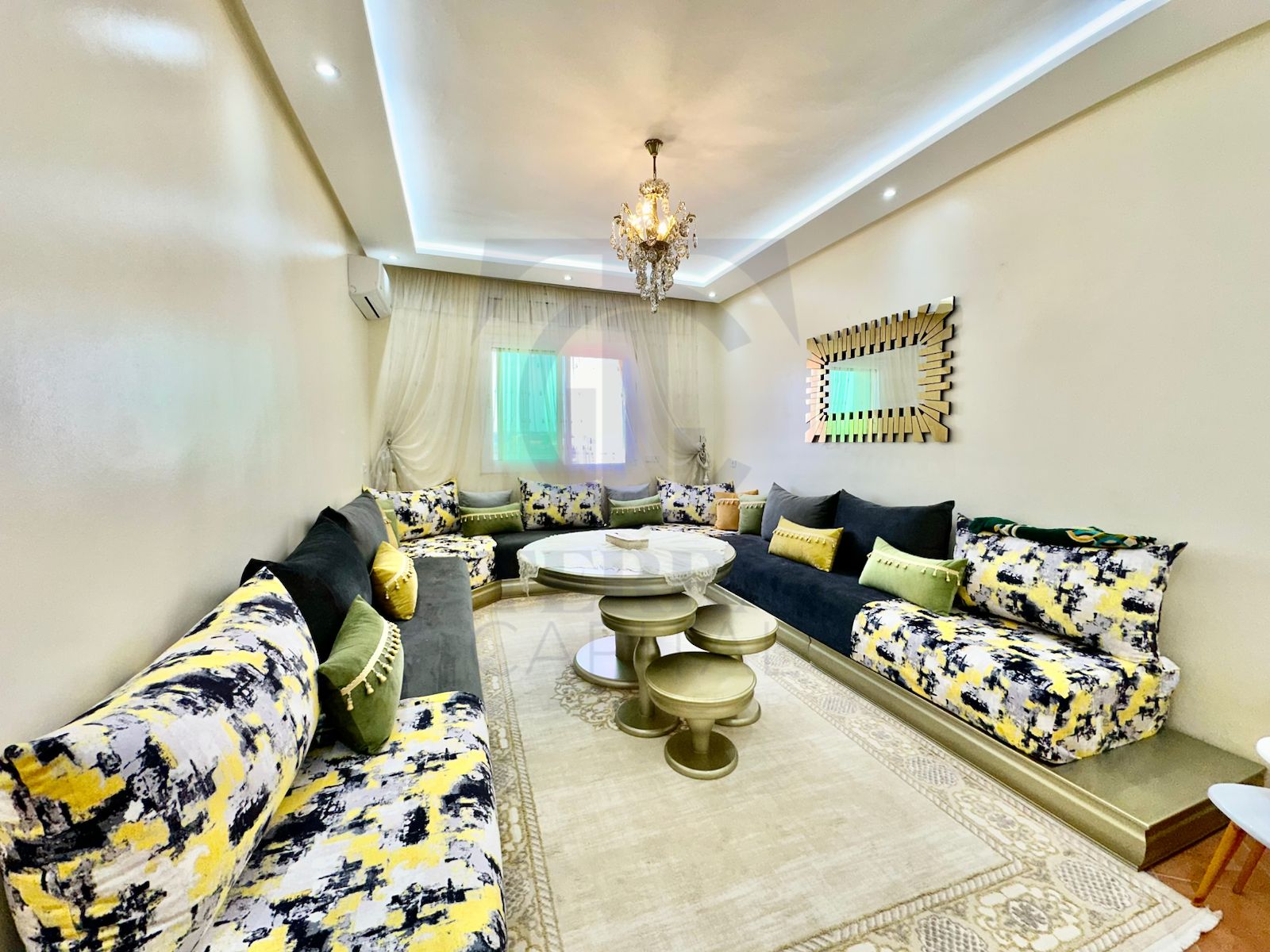 Furnished 2-Bedroom Apartment for rent – Gueliz – Next to Train Station – 2nd Floor — 2