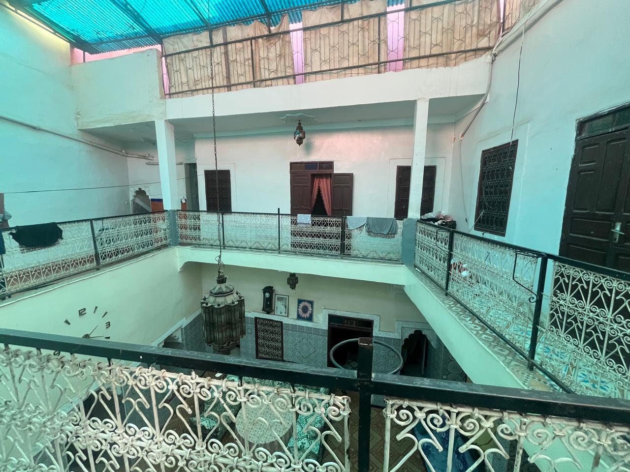 Riad for Rent 200 sqm – Bab Aylan – 2 Entrances – 60,000 MAD/month